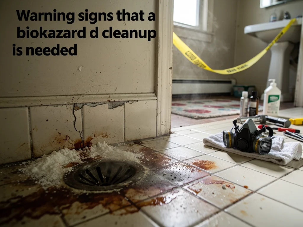 Warning signs that a biohazard cleanup is needed